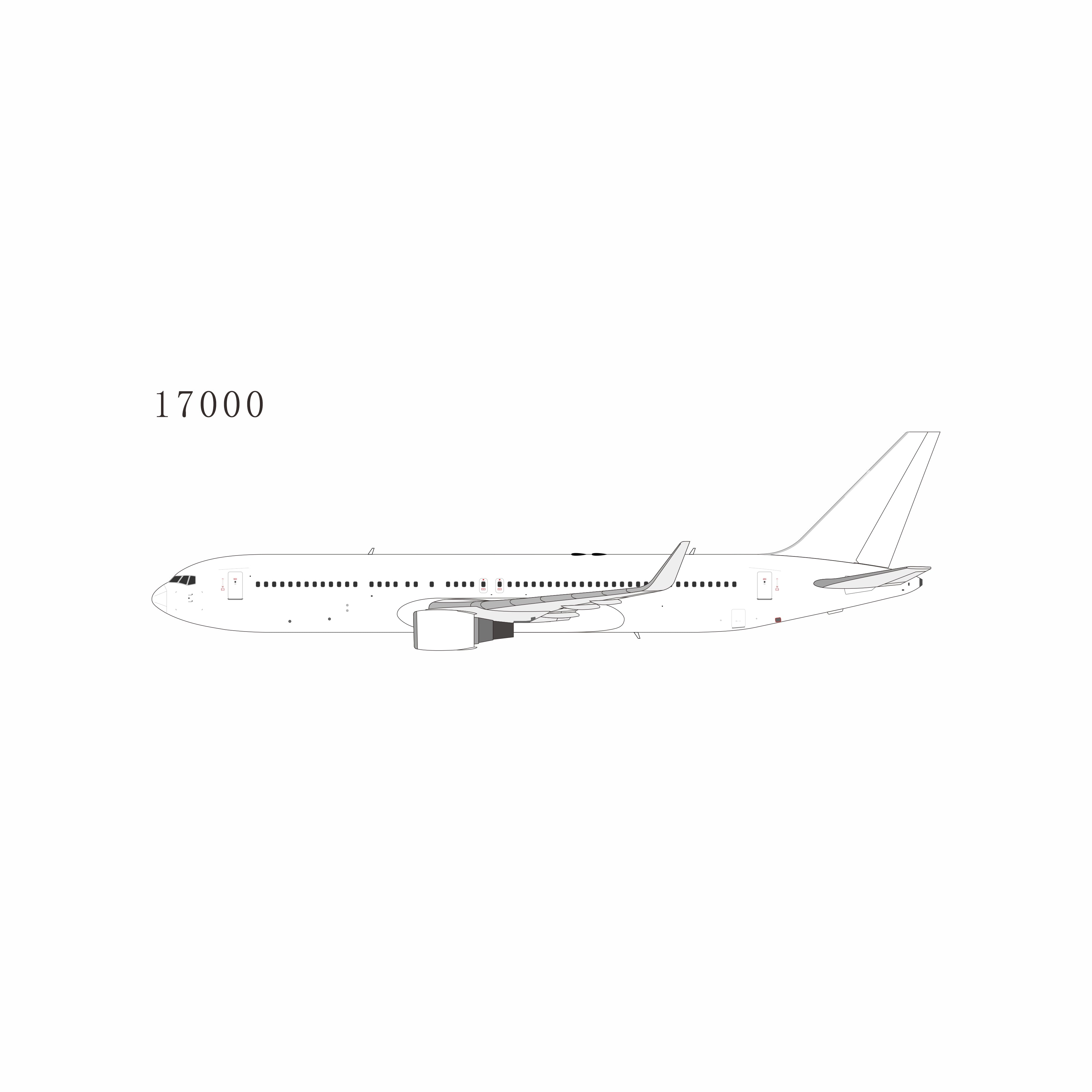 NG 1:400 BLANK B767 (2 VARIANTS) - PRE ORDER