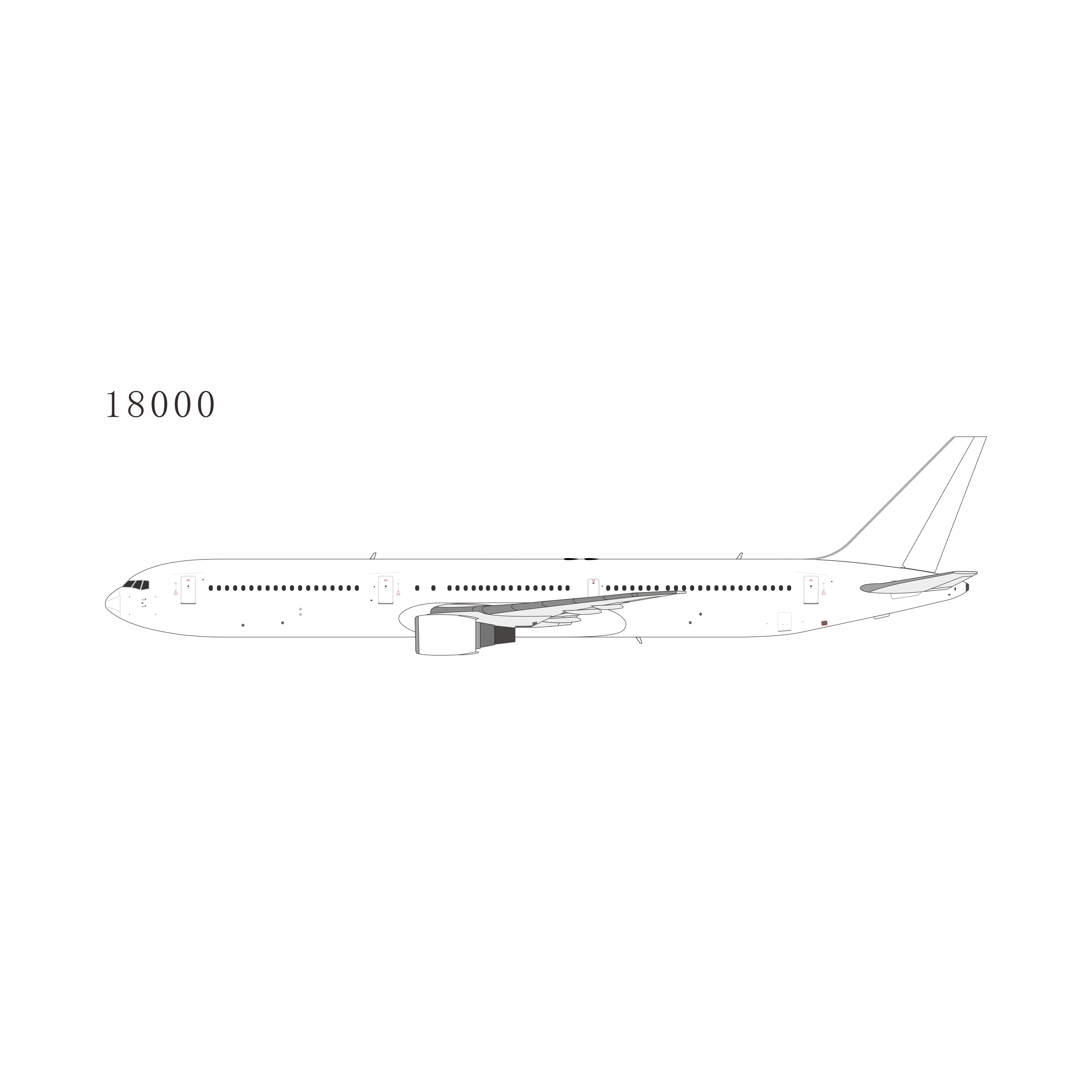 NG 1:400 BLANK B767 (2 VARIANTS) - PRE ORDER
