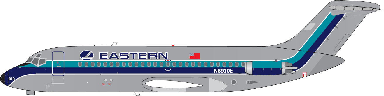 V1:400 EASTERN AIR LINES DC-9-14 - N8910E PRE ORDER