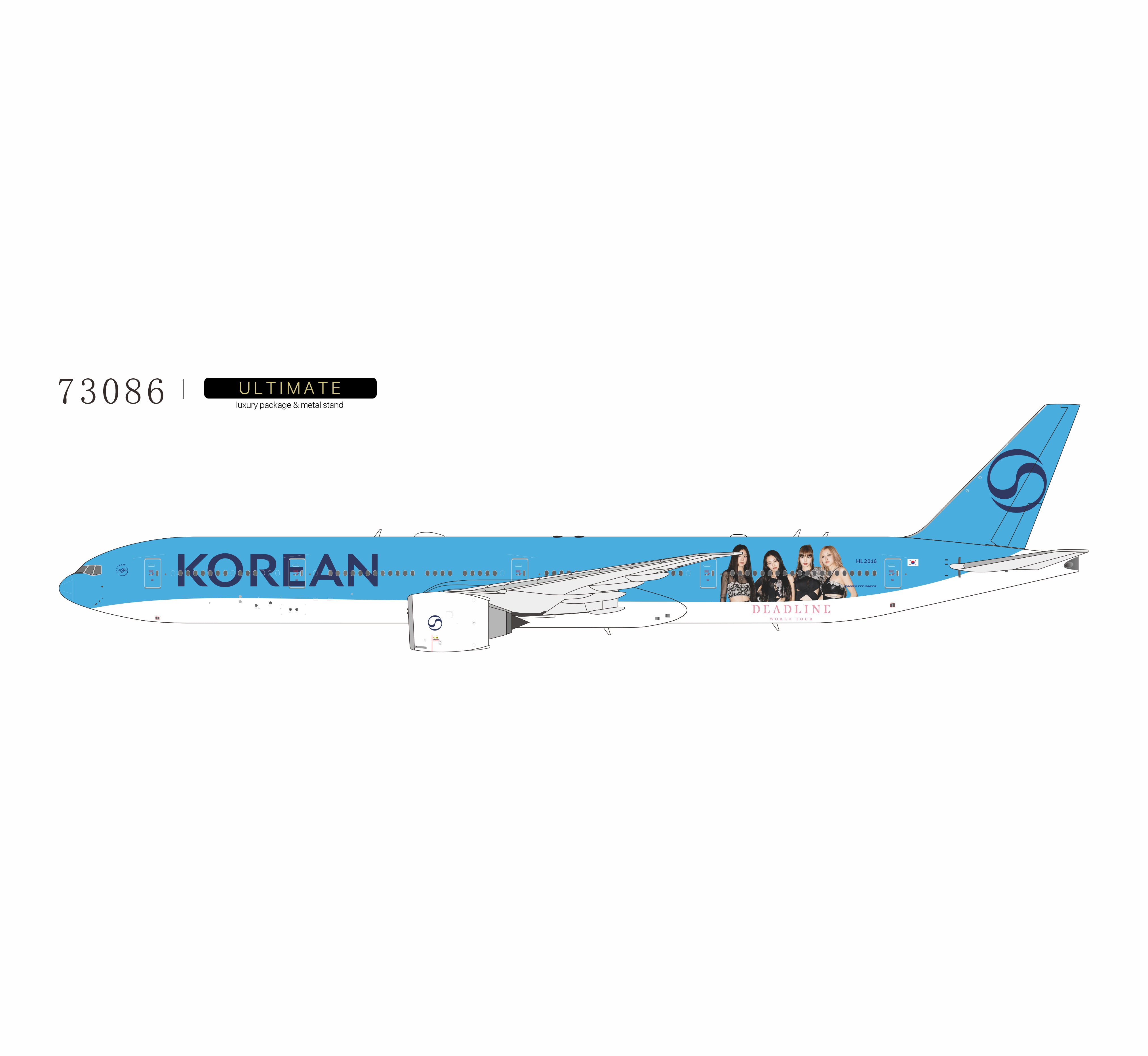 NG ULTIMATE 1:400 KOREAN AIR B777-300ER HL2016 "BLACKPINK" - PRE ORDER