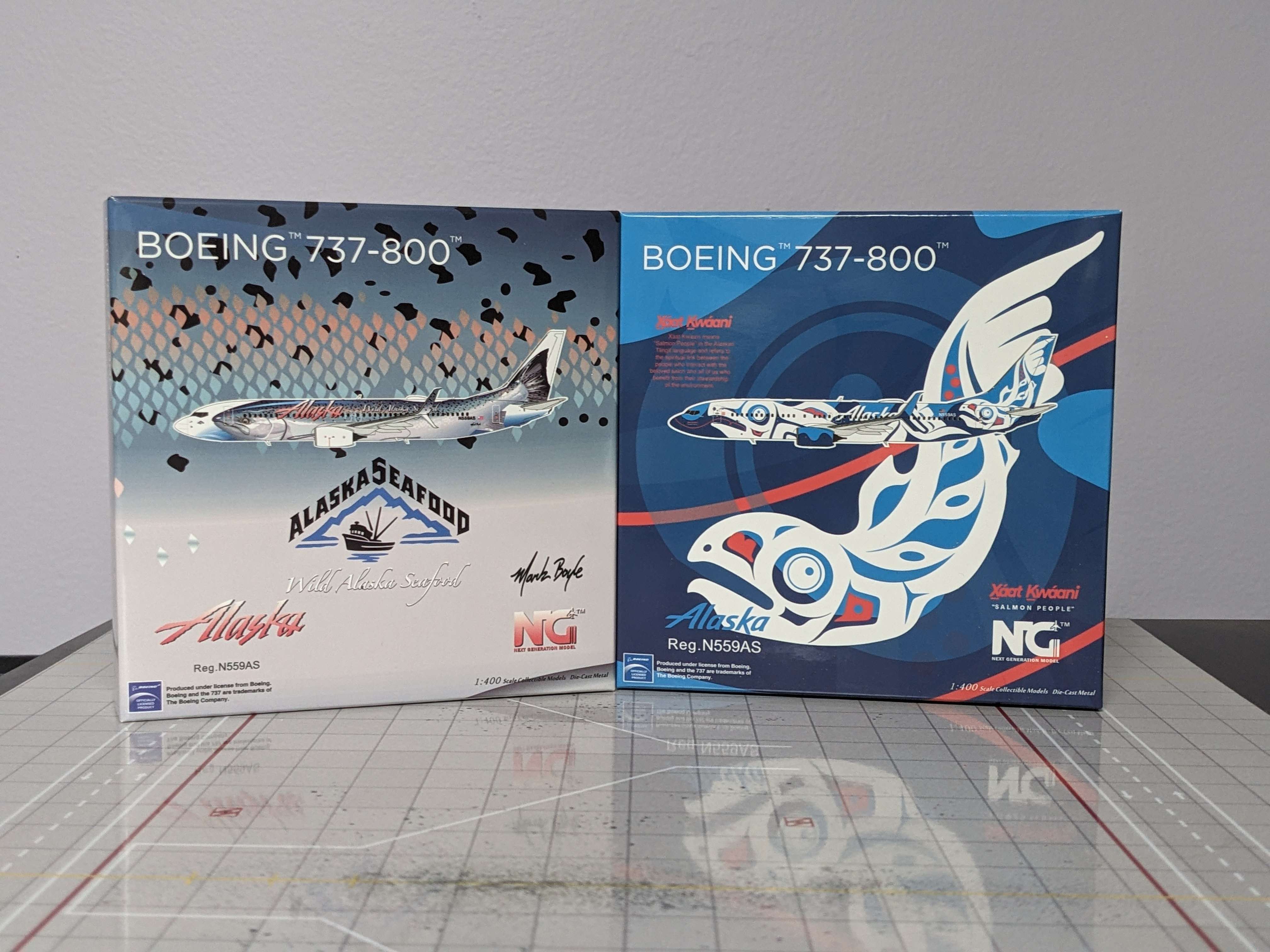 1:400 ALASKA AIR 737-800 N559AS COMBO DEAL