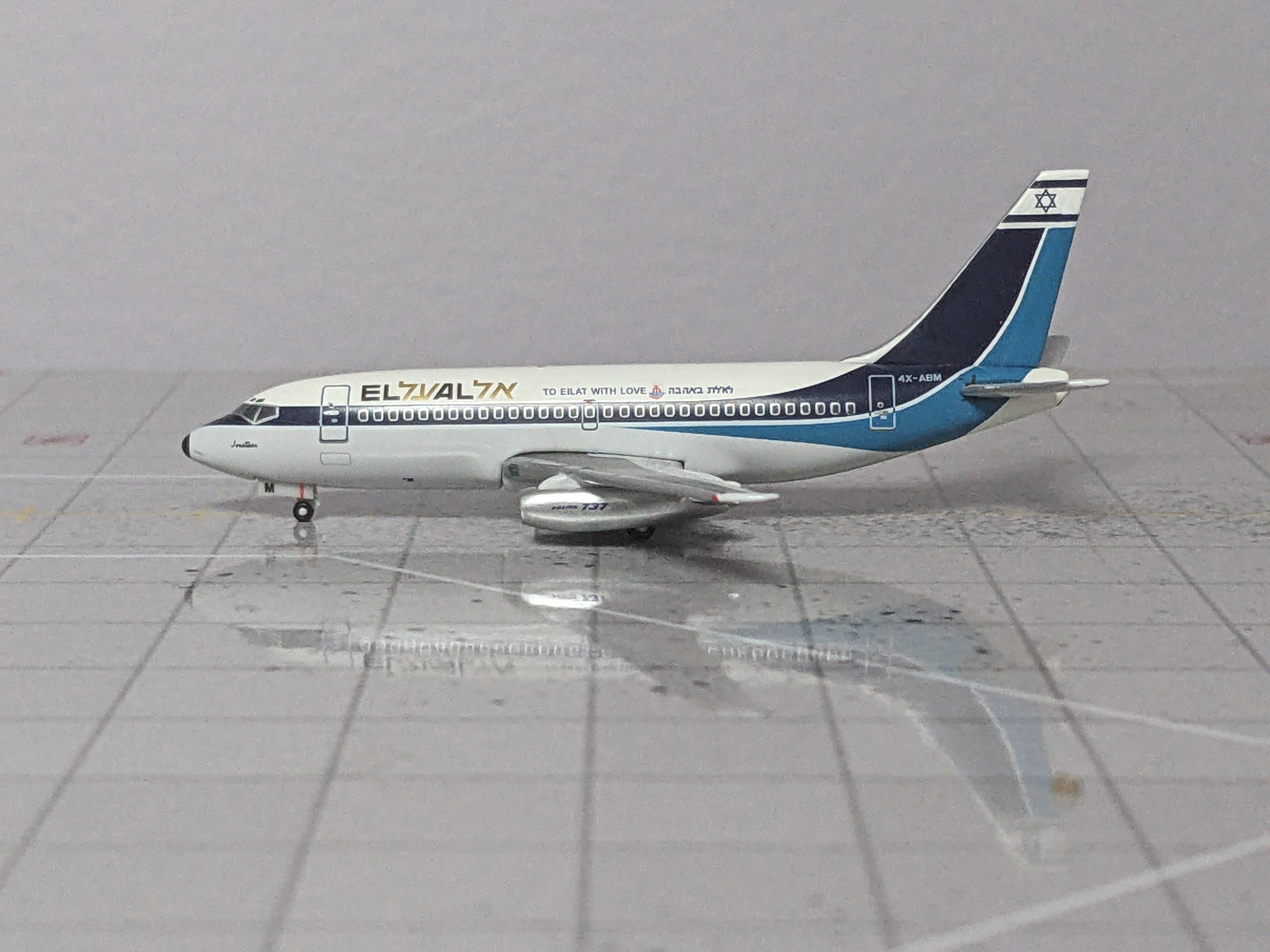 1:400 AEROCLASSICS EL-AL ISRAEL B737-2M8 4X-ABM