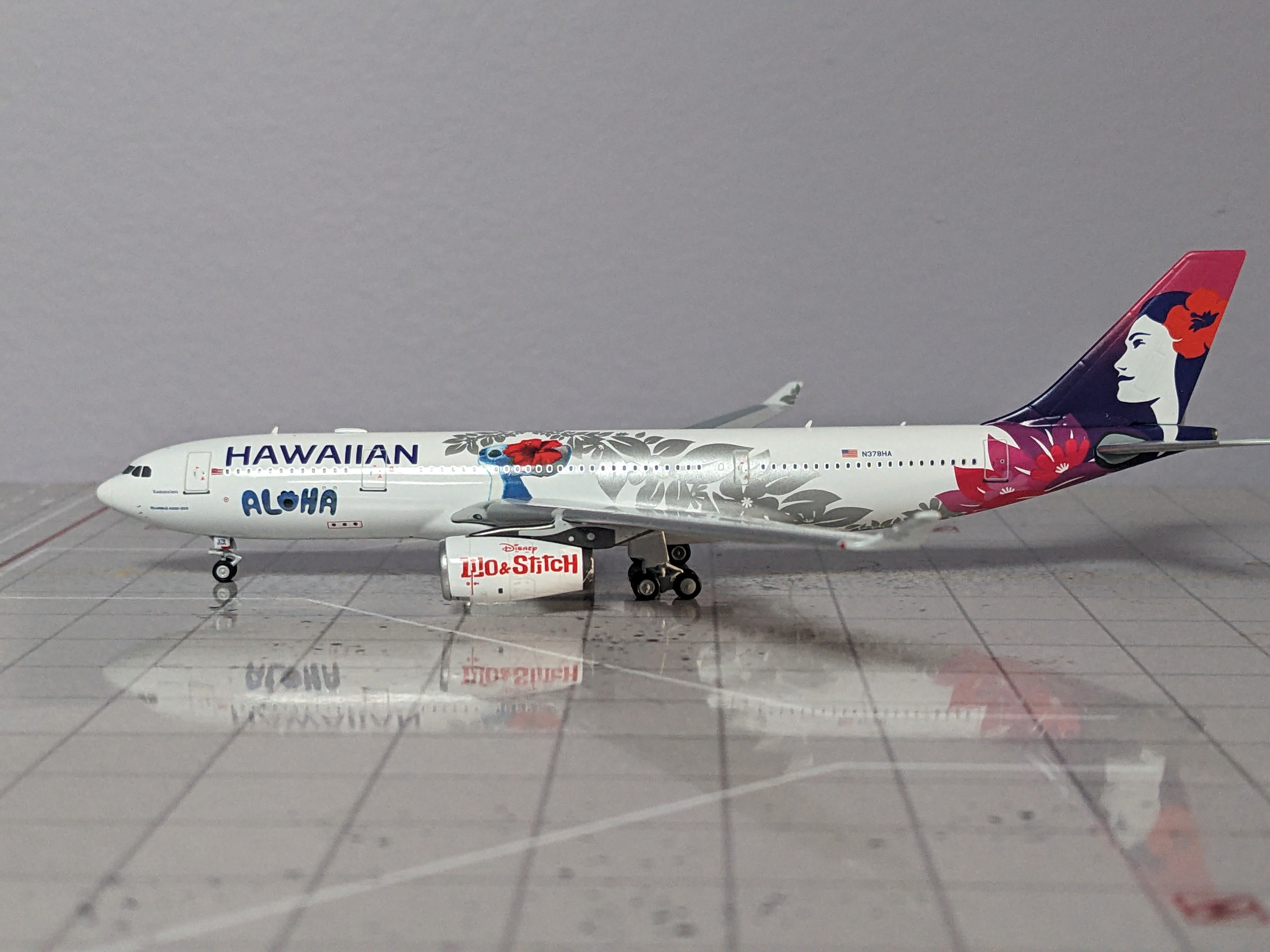 1:400 NG HAWAIIAN A330-200 N378HA "ALOHA"