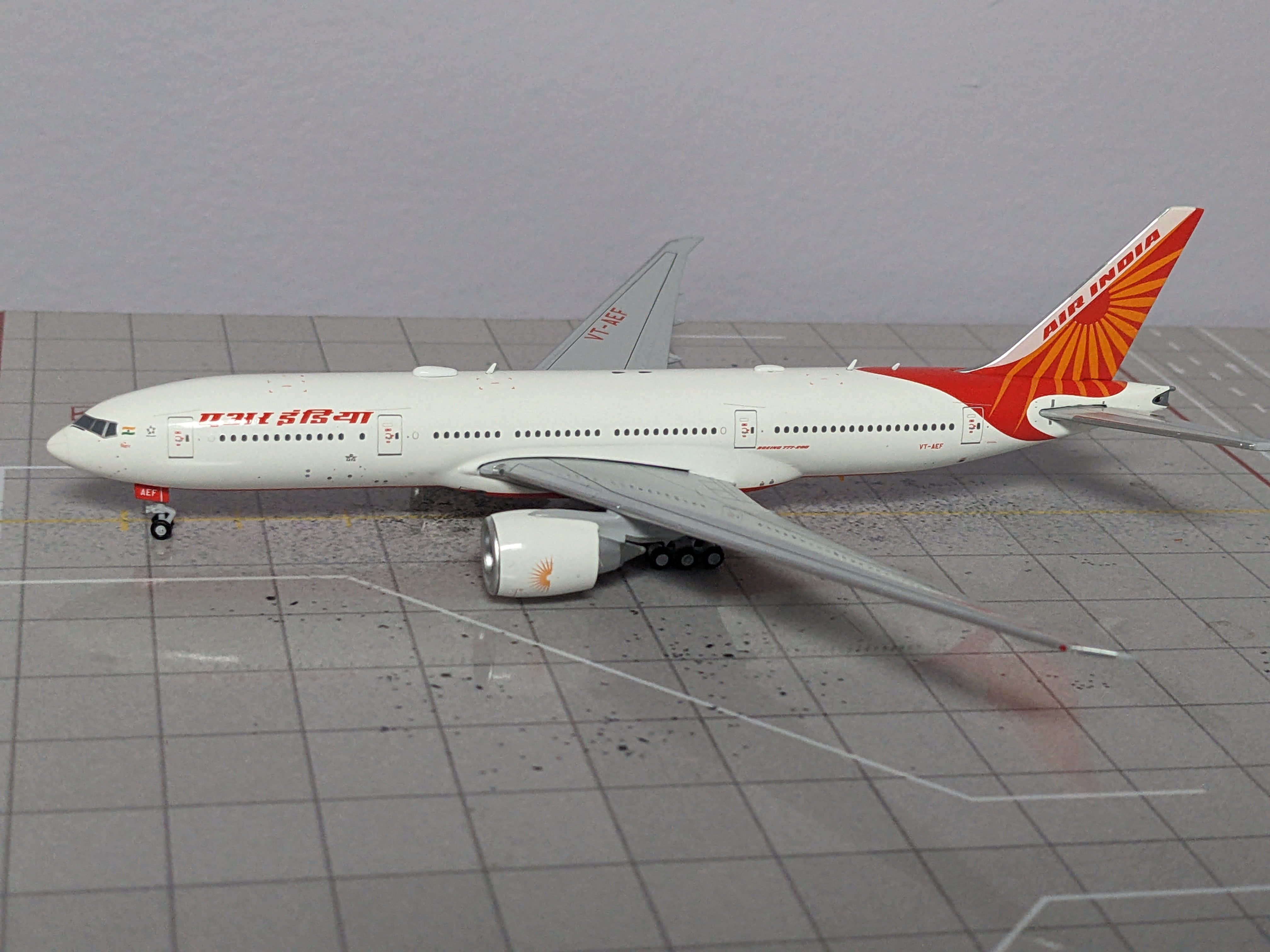 1:400 JC AIR INDIA B777-200LR VT-AEF