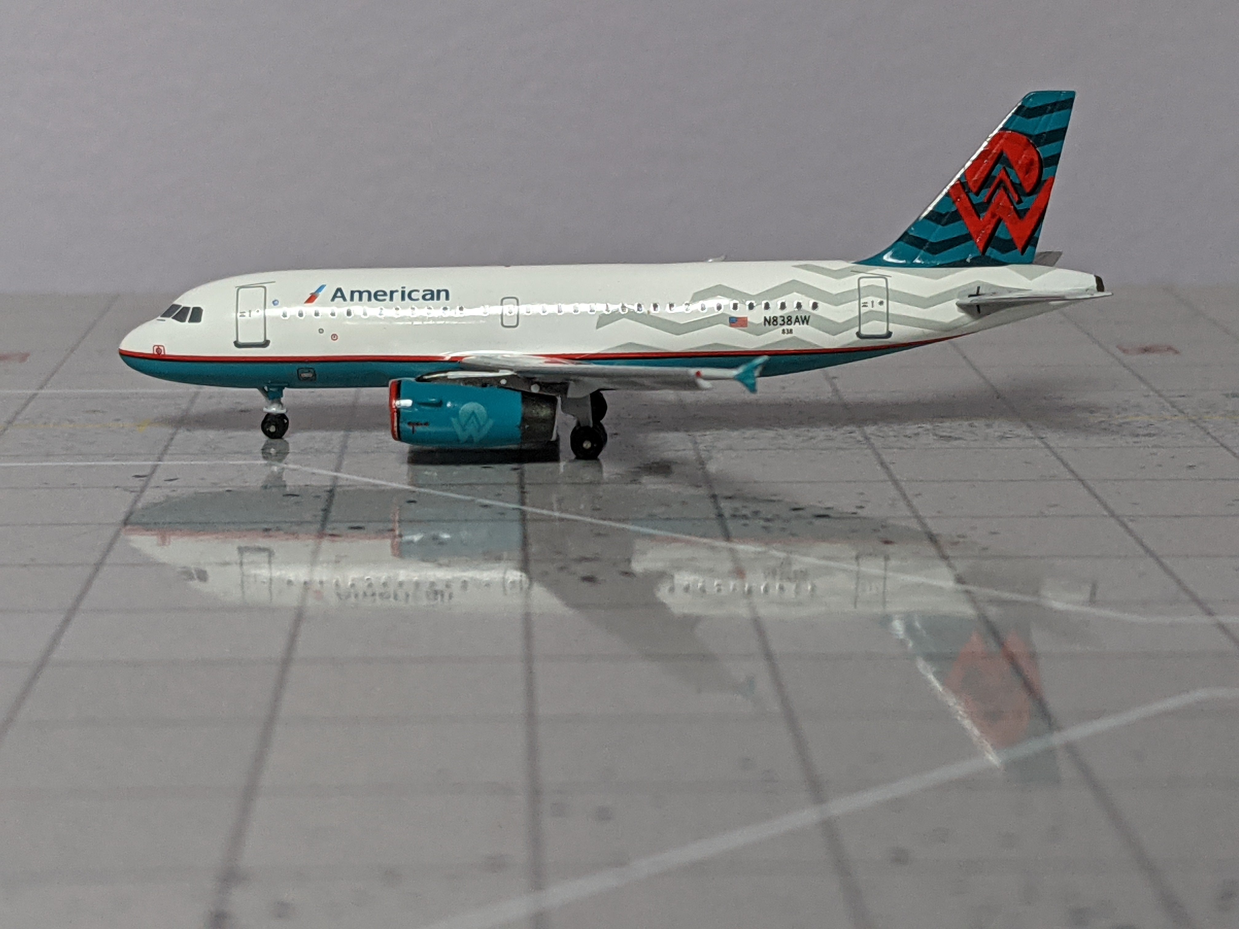1:400 AEROCLASSICS AMERICAN A319 N838AW "AMERICA WEST"