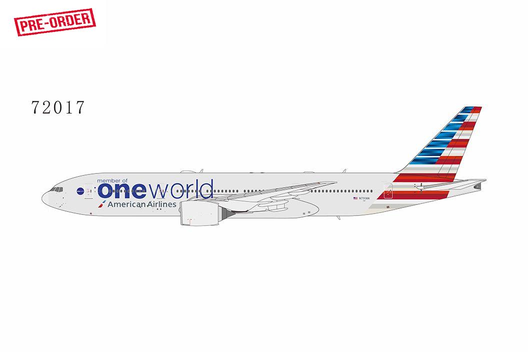1:400 NG American Airlines 777-200ER N791AN oneworld cs