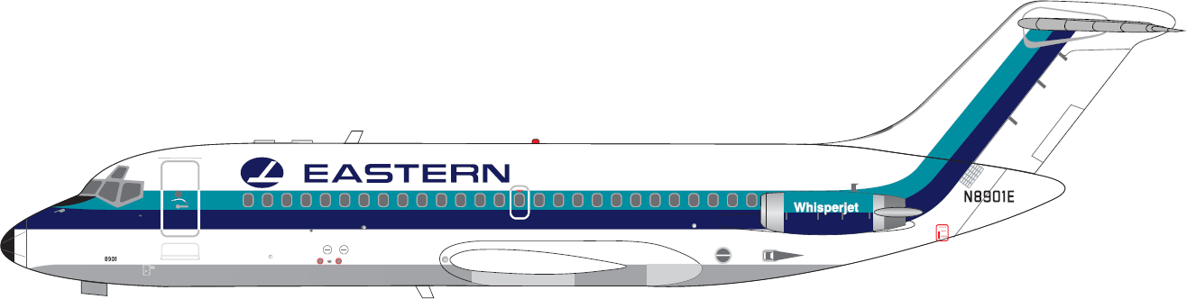 V1:400 EASTERN AIR LINES DC-9-14 - N8901E PRE ORDER