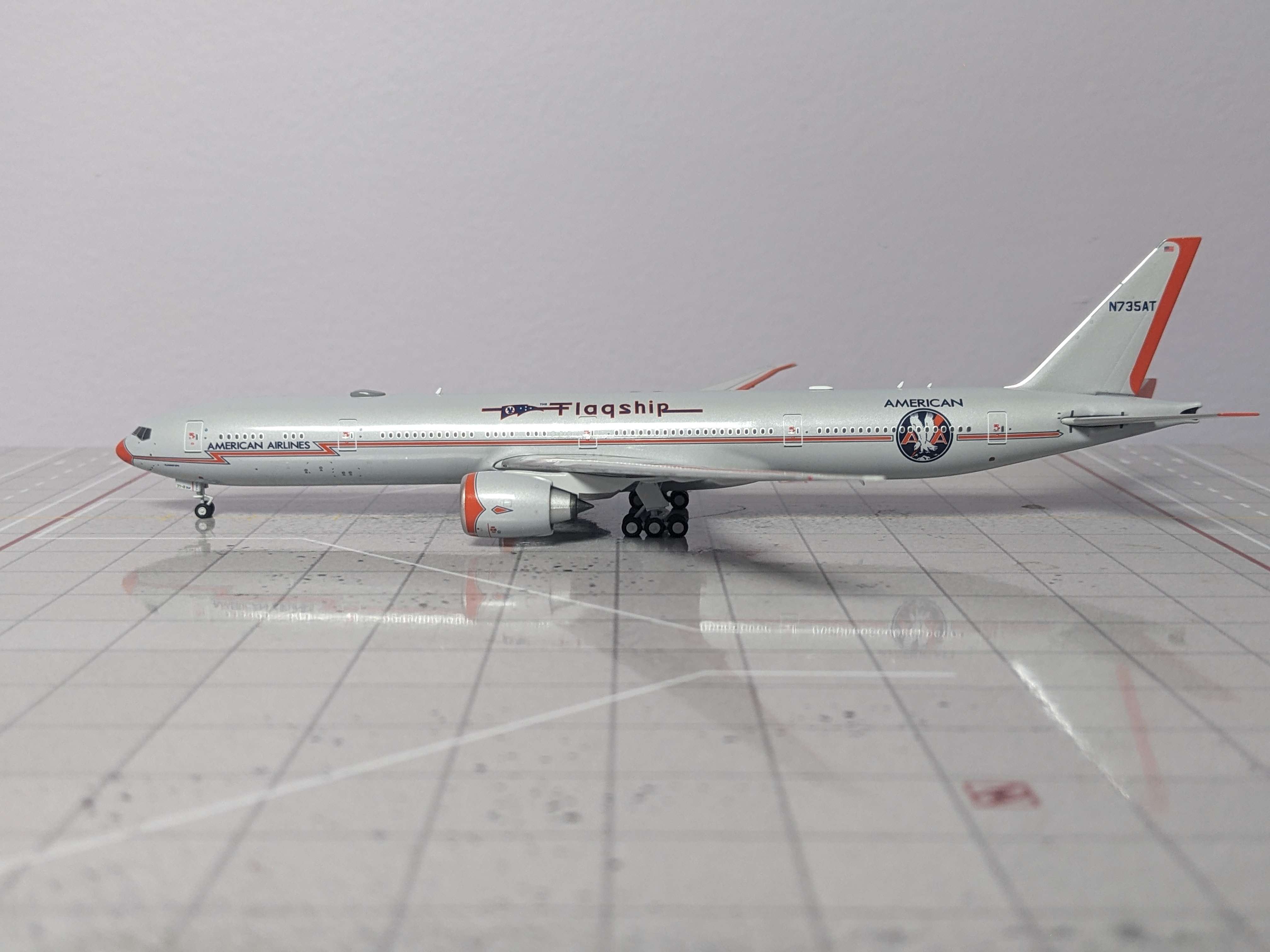 NG 1:400 AMERICAN B777-300ER CENTENNIAL FLAGSHIP N735AT ULTIMATE