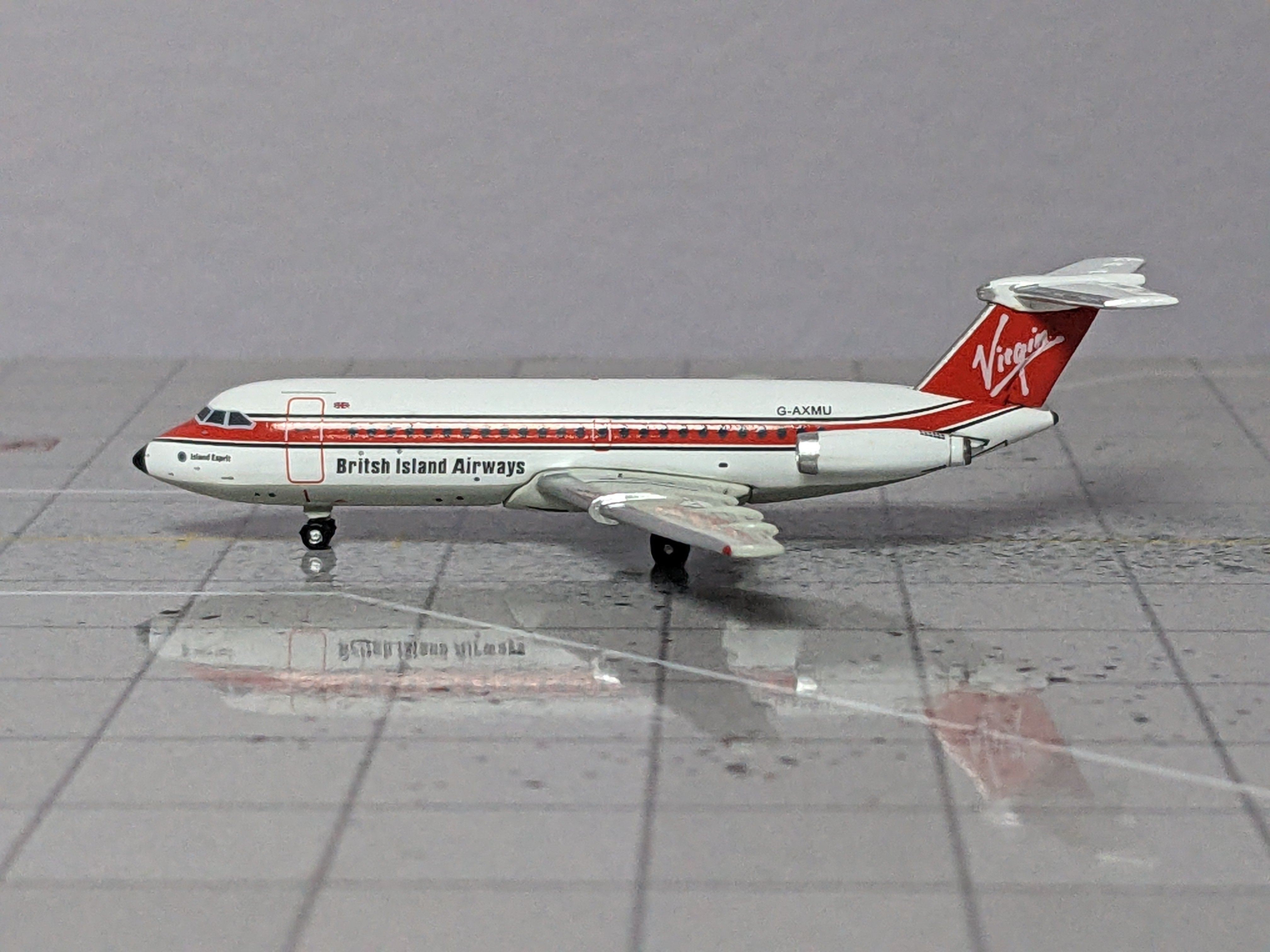 1:400 AEROCLASSICS VIRGIN BRITISH ISLAND AIRWAYS BAC-111 G-AXMU