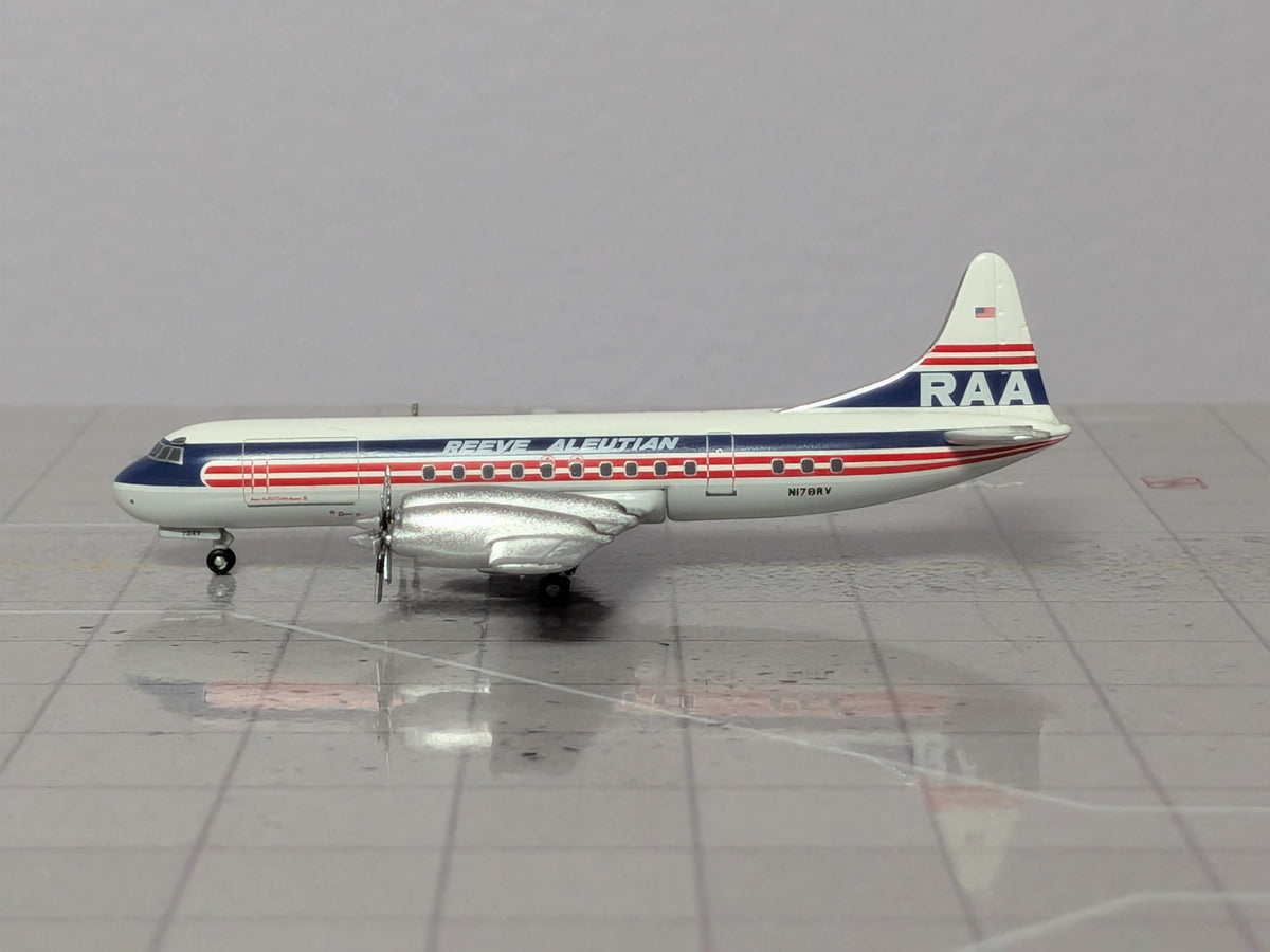 1:400 AEROCLASSICS REEVE ALEUTIAN L-188 N178RV