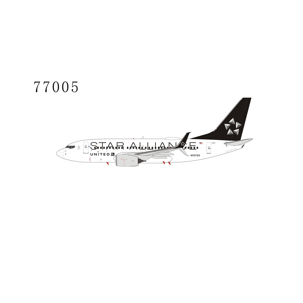 1:400 NG UNITED B737-700/w N13720 "STAR ALLIANCE SCIMITAR WINGLET"