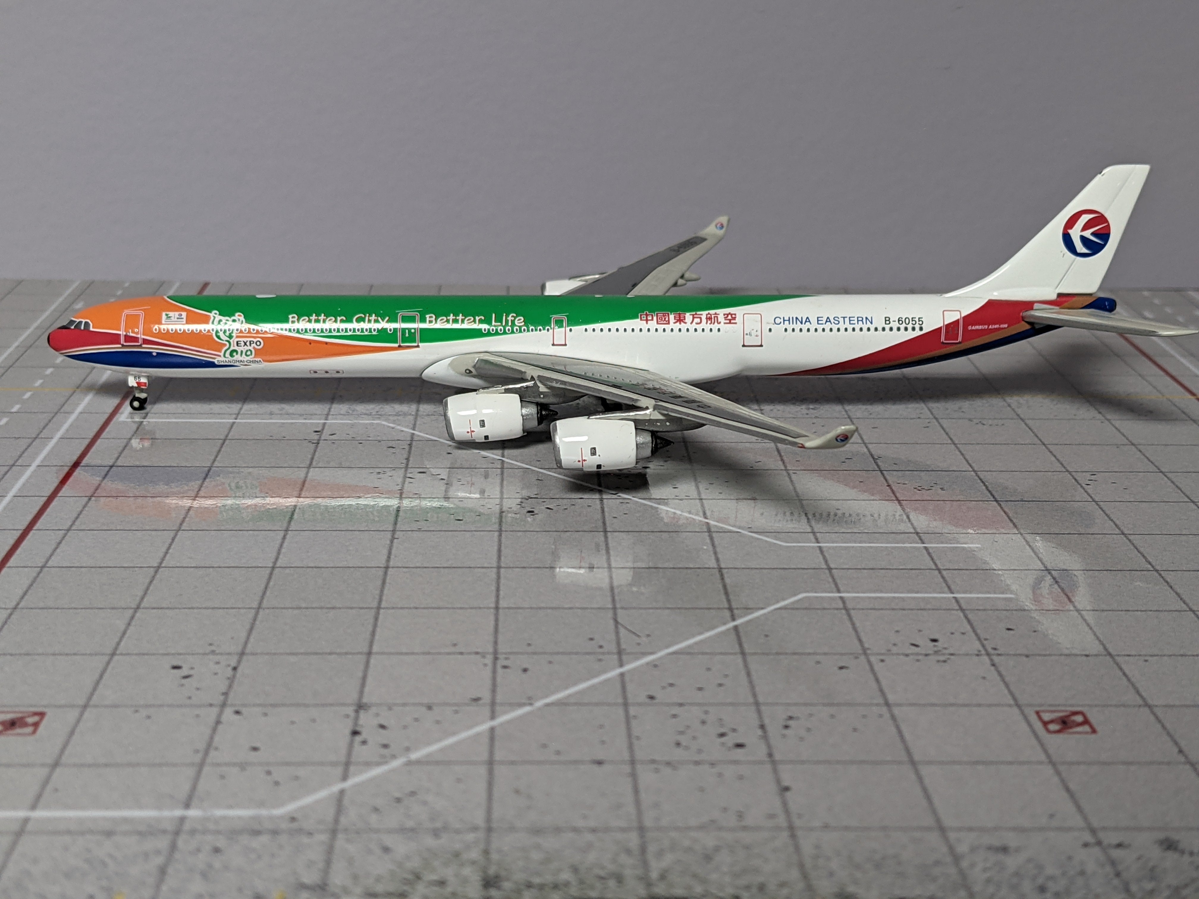 1:400 PHOENIX CHINA EASTERN A340-600 B-6055 SHANGHAI EXPO BETTER CITY BETTER LIFE