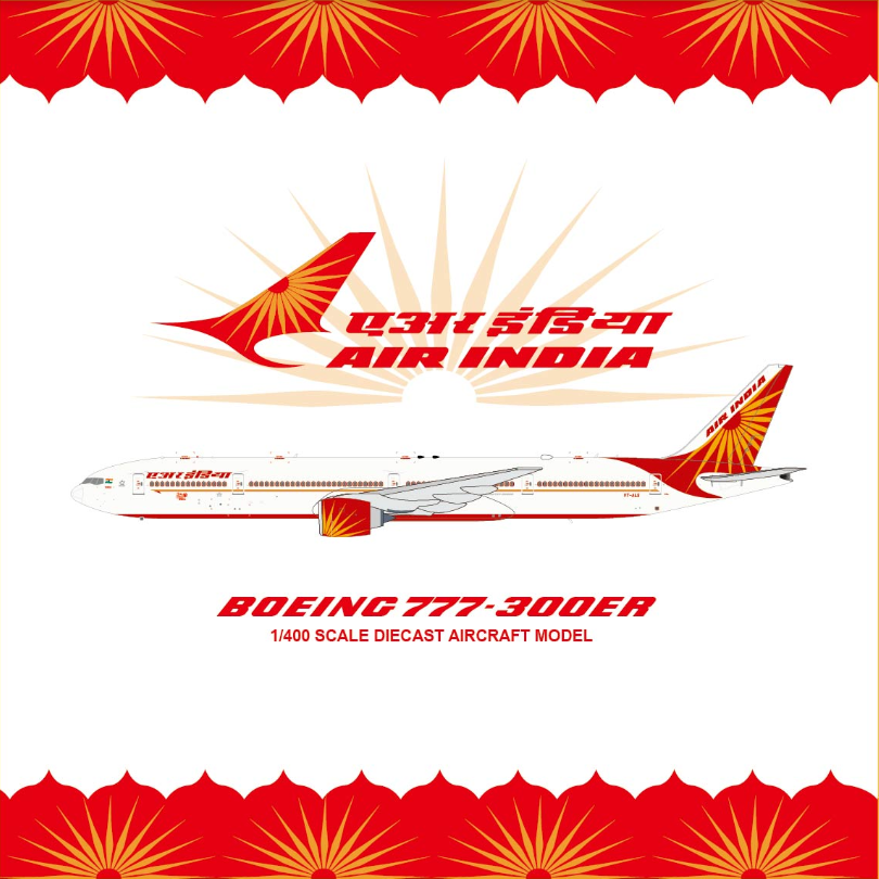 1:400 JC WINGS AIR INDIA B777-300ER VT-ALS [PRAIRIE DIECAST EXCLUISVE]